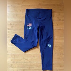 Adidas Women’s United States USA Volleyball Alphaskin Leggings Size XS